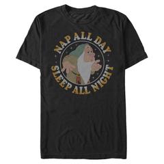Disney - Blanche-Neige et les Sept Nains - Dormeur Nap All Day - Homme T-shirt