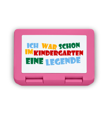 Kindergarten Legende - Brotdose - Rosa - Vorne