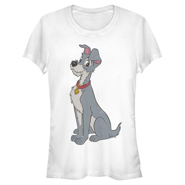 Aperçu: Disney Classics - La Belle et le Clochard - Tramp Vintage - Femme T-shirt - Blanc - Devant