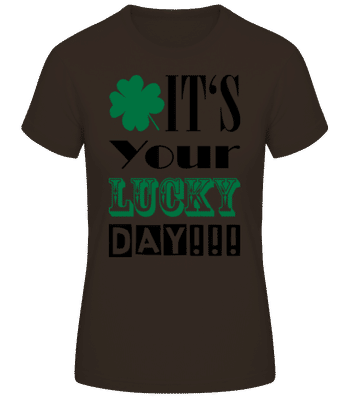 It's Your Lucky Day - St. Patrick's Day - T-shirt standard Femme - Marron - Devant