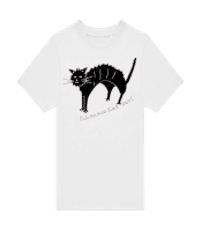 Schmuse Katzerl - Kinder T-Shirt B&C - Weiß - Vorne