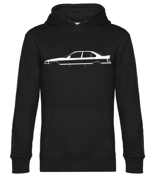 Aperçu: 'BMW M3 E36' Silhouette - Sweat à capuche premium Unisexe - Noir - Devant