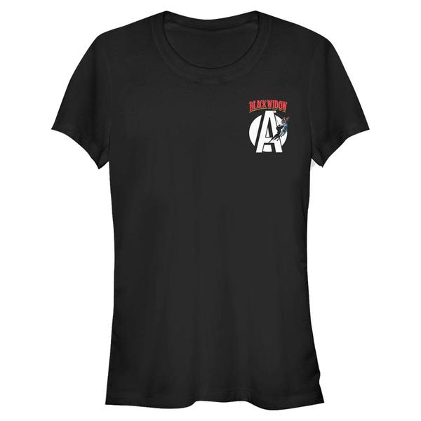 Aperçu: Marvel - Avengers - Black Widow Widow Badge - Femme T-shirt - Noir - Devant