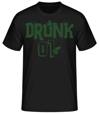 Drunk 01 - Men's Basic T-Shirt - Black - Front