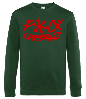 Fuck Christmas - Men's standard sweatshirt - Bottle green - Front