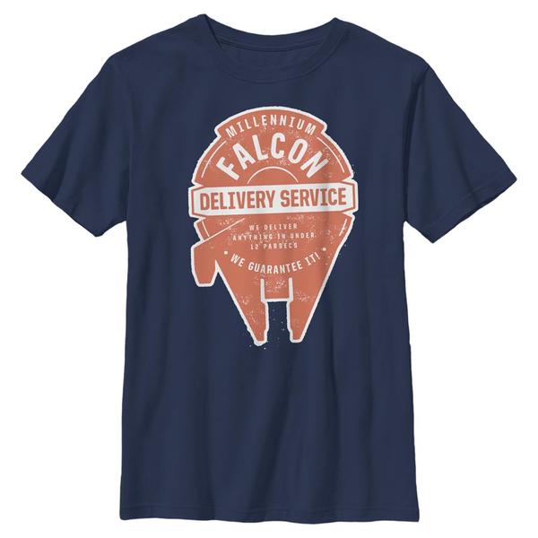 Aperçu: Star Wars - Millennium Falcon Falcon Delivery - Enfant T-shirt - Bleu marine - Devant