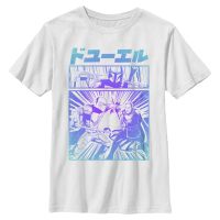 Star Wars - The Mandalorian - Mando & Moff Gideon The Duel - Kids T-Shirt - White - Front