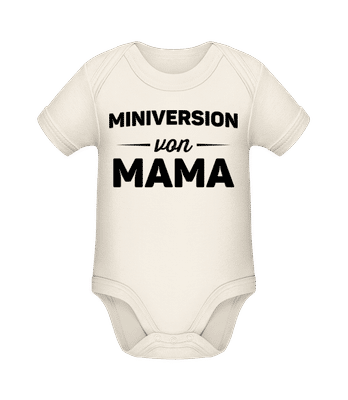 Miniversion Von Mama - Baby Bio Strampler - Creme - Vorne