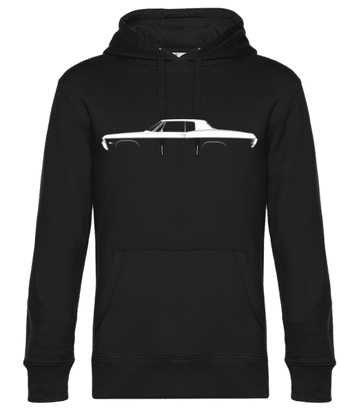 Aperçu: 'Chevrolet Impala SS 1968' Silhouette - Sweat à capuche premium Unisexe - Noir - Devant