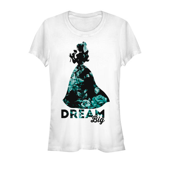Aperçu: Disney - La Belle et la Bête - Belle Dream Big - Femme T-shirt - Blanc - Devant