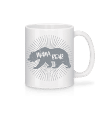 Mama Bear - Mug en céramique blanc - Blanc - Devant