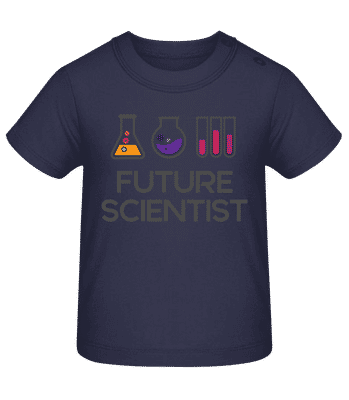 future Scientist - Tričko pre bábätká - Namornícka modrá - Predné