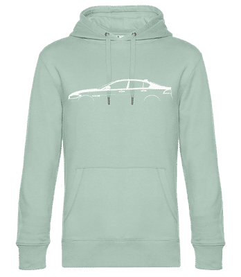'Jaguar XE' Silhouette - Men’s Standard Hoodie - Mint Green - Front