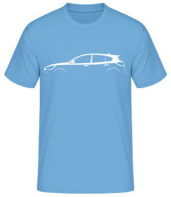 'Ford Focus ST MK IV' Silhouette - T-shirt standard Homme - Bleu clair - Devant