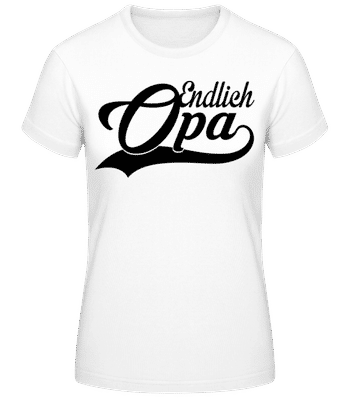 Endlich Opa - Frauen T-Shirt B&C - Weiß - Vorne
