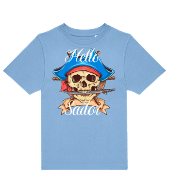 Hello Sailor - Camiseta niño B&C - Azul claro - delante