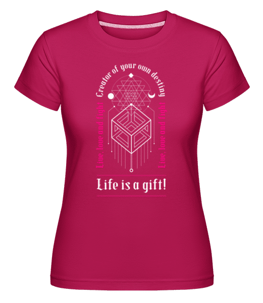Preview: Creator Of Your Own Destiny -  Shirtinator Women's T-Shirt - Magenta - Front