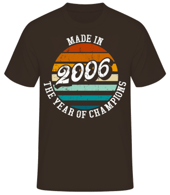 2006 The Year Of Champions - T-shirt standard Homme - Marron - Devant