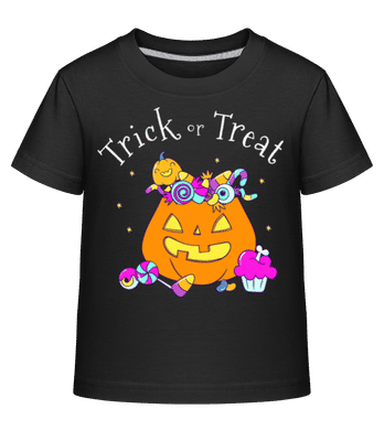 Trick Or Treat - Kid's Shirtinator T-Shirt - Black - Front