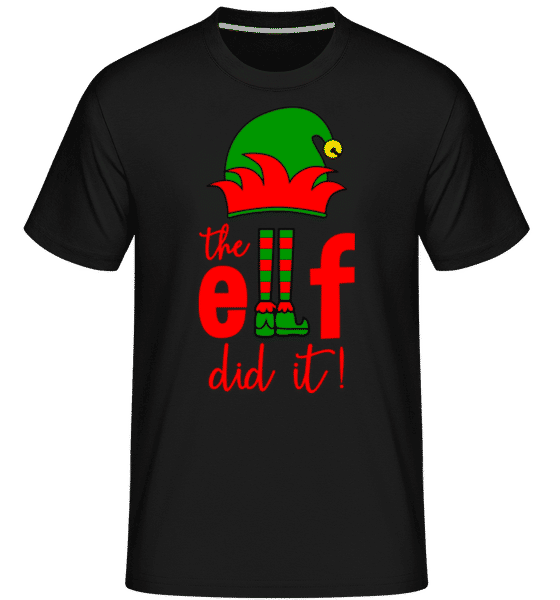Aperçu: The Elf Did It -  T-Shirt Shirtinator homme - Noir - Devant