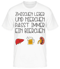 Zwischen Leber Und Nierchen · Männer Basic T-Shirt