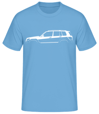 'Mercedes-Benz GLK X204' Silhouette - T-shirt standard Homme - Bleu clair - Devant