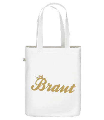 Braut Krone - Bio Tasche - Weiß - Vorne