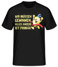 Gewinnen Alles Andere Primär - Männer Basic T-Shirt - Schwarz - Vorne