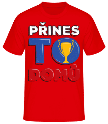 Fußball Tschechien - Männer Basic T-Shirt - Rot - Vorne