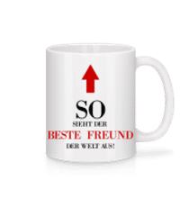 Der Beste Freund Der We - Tasse - Weiß - Vorne