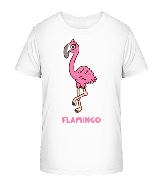 Aperçu: Comic Flamingo - T-shirt bio Enfant Stanley Stella 2.0 - Blanc - Devant