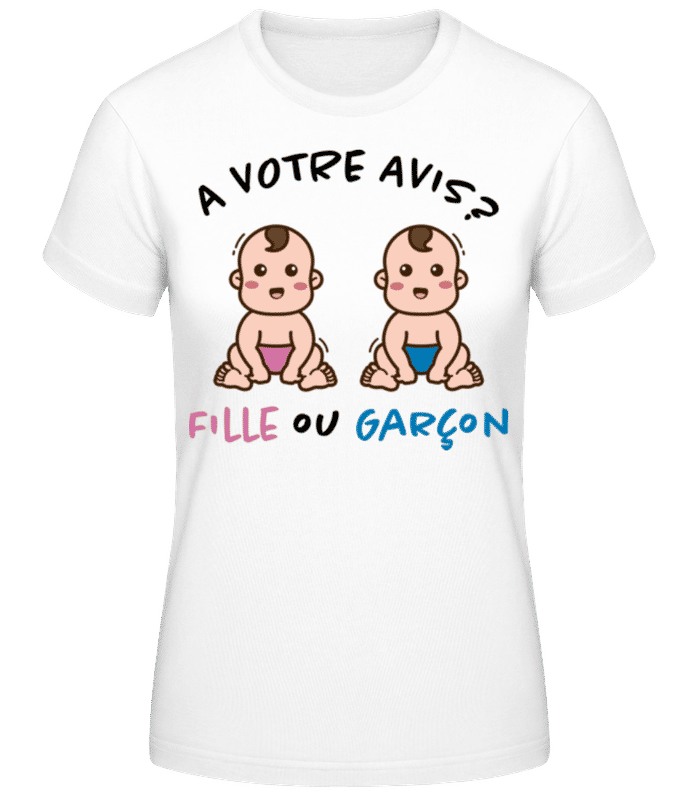 Aperçu: A Votre Avis - T-shirt standard Femme - Blanc - Devant