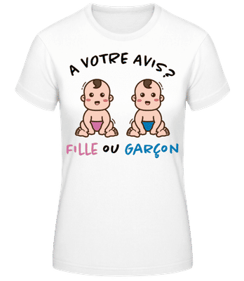 A Votre Avis - T-shirt standard Femme - Blanc - Devant
