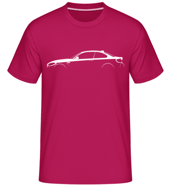 Preview: 'BMW M2 Competition F87' Silhouette -  Shirtinator Men's T-Shirt - Magenta - Front