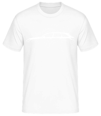 'Audi RS 4 Avant (B9)' Silhouette - Men's Basic T-Shirt - White - Front