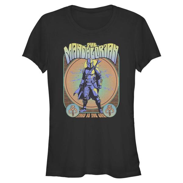 Aperçu: Star Wars - The Mandalorian - Mandalorian Mando Gig - Femme T-shirt - Noir - Devant