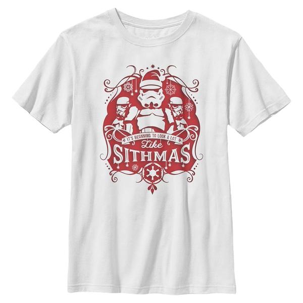Star Wars - Stormtrooper Trooper Claus - Christmas - Enfant T-shirt - Blanc - Devant