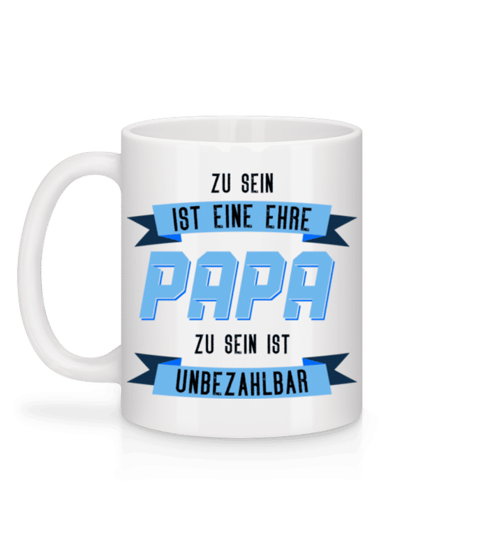 Vorschau: Eine Ehre Papa Zu Sein - Tasse - Weiß - Hinten