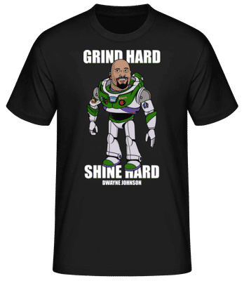 Dwayne Johnson Buzz Lightyear - Men's Basic T-Shirt - Black - Front