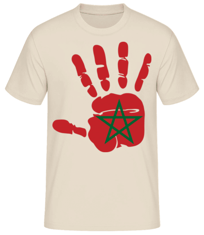Preview: Morocco Hand - Men's B&C T-Shirt - Cream - Front