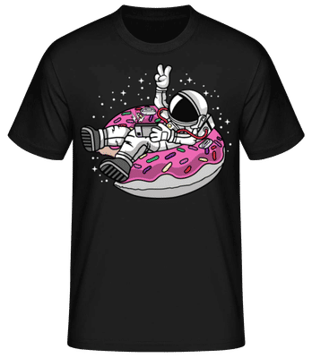 Astronout Vacation - Men's Basic T-Shirt - Black - Front