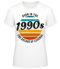 1990 The Decade Of Legends - T-shirt standard Femme - Blanc - Devant