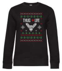 Thug Life - Sweat-shirt standard pour femme - Noir - Devant