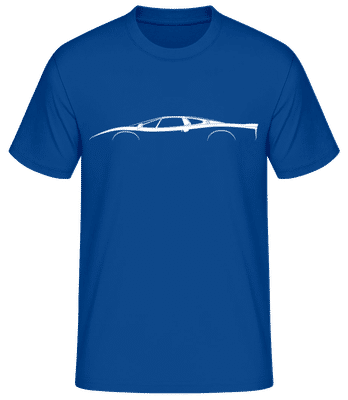 'Jaguar XJ220' Silhouette - Pánské basic tričko - Královská modrá - Napřed
