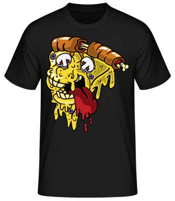 Pizza Monster - Men's Basic T-Shirt - Black - Front
