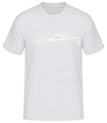 'Chevrolet Corvette C6 Z06' Silhouette - T-shirt standard Homme - Gris chiné - Devant