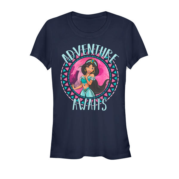 Preview: Disney - Aladdin - Jasmine Adventure - Women's T-Shirt - Navy - Front