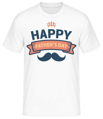 Happy Fathers Day Res - Pánske basic tričko - Biela - Predné