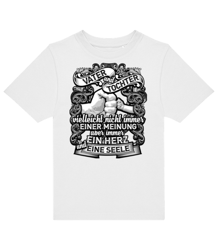 Vorschau: Vater Und Tochter - Kinder T-Shirt B&C - Weiß - Vorne