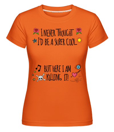 Super Cool Woman -  T-shirt Shirtinator femme - Orange - Devant
